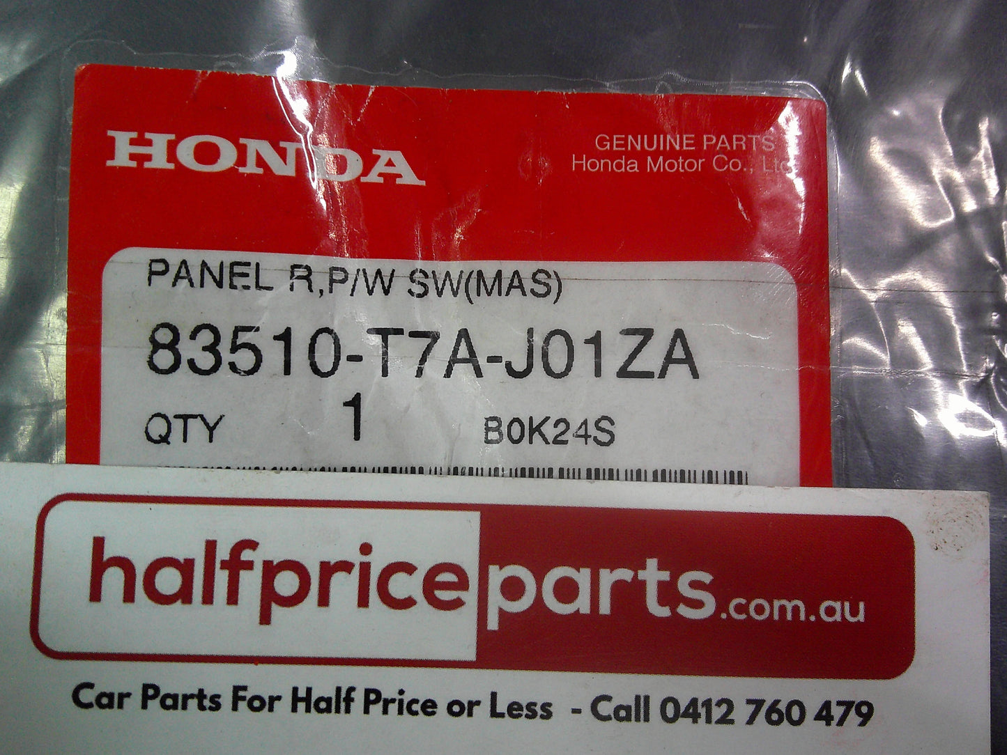 Honda CR-V Genuine Right Hand Front (Drivers) Power Window Switch Surround Panel New Part
