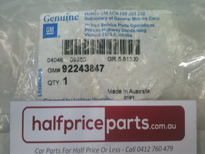 HSV Holden VE Commodore Genuine 22 mm Black Wheel Nut Cap Cover - New Part