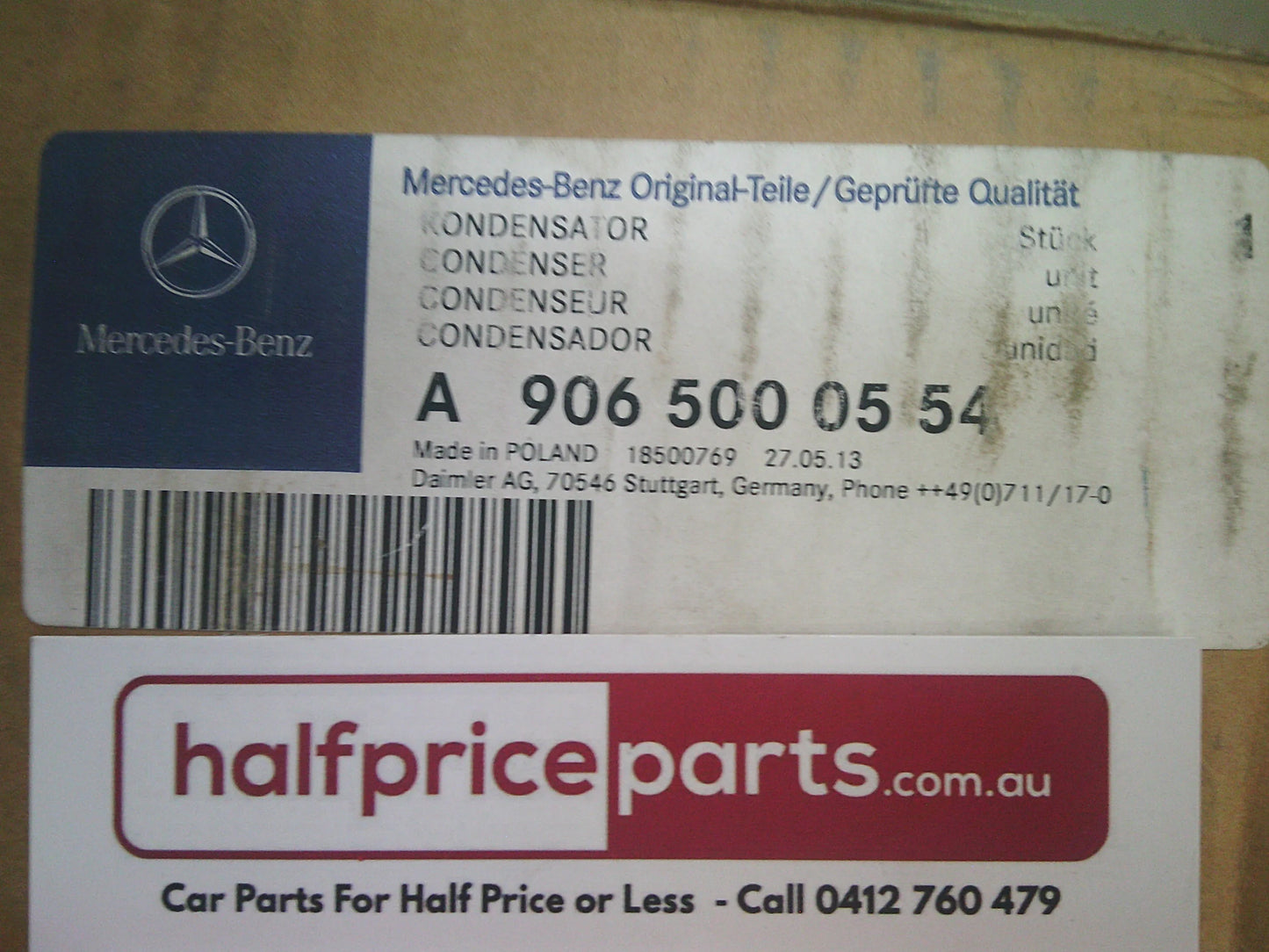 Mercedes Benz W906 Sprinter Genuine Air Conditioner Condenser New Part