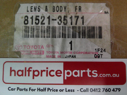 Toyota Hilux Genuine Left Hand Front Indicator/Park Light assembly New Part