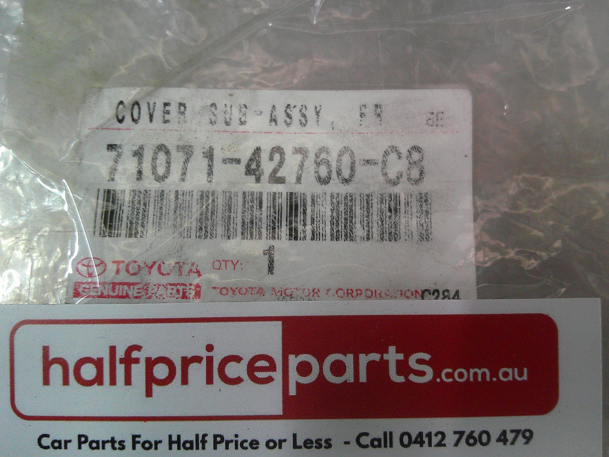 Toyota RAV4 L Series Genuine Right Hand Front Seat Basr Cover Trim (Black Leather) New Part