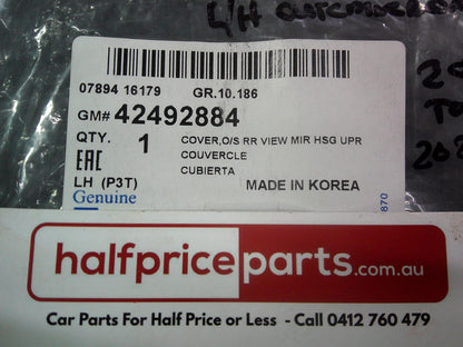 Holden TJ Trax Genuine Left Hand Mirror Cover New Part