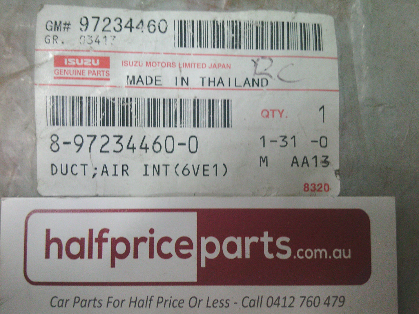 Holden RC Colorado/D-Max Genuine Air Duct - New Part