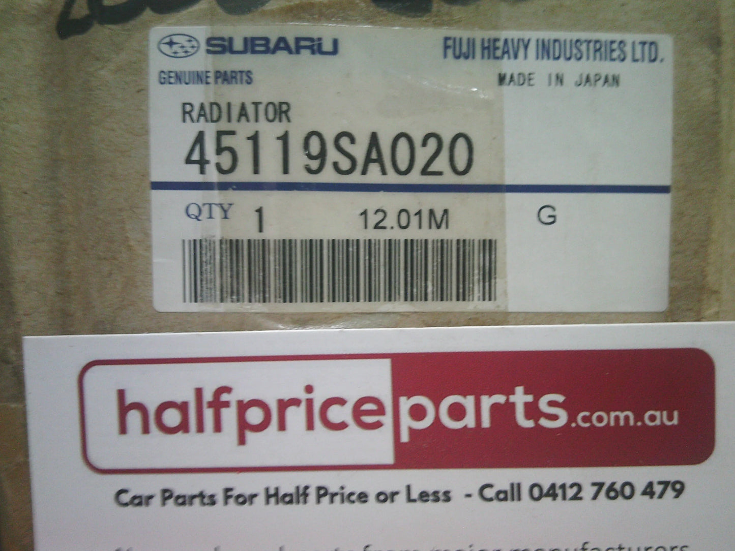 Subaru Forester XT Genuine Front Radiator Assembly New Part