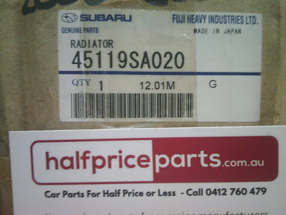 Subaru Forester XT Genuine Front Radiator Assembly New Part