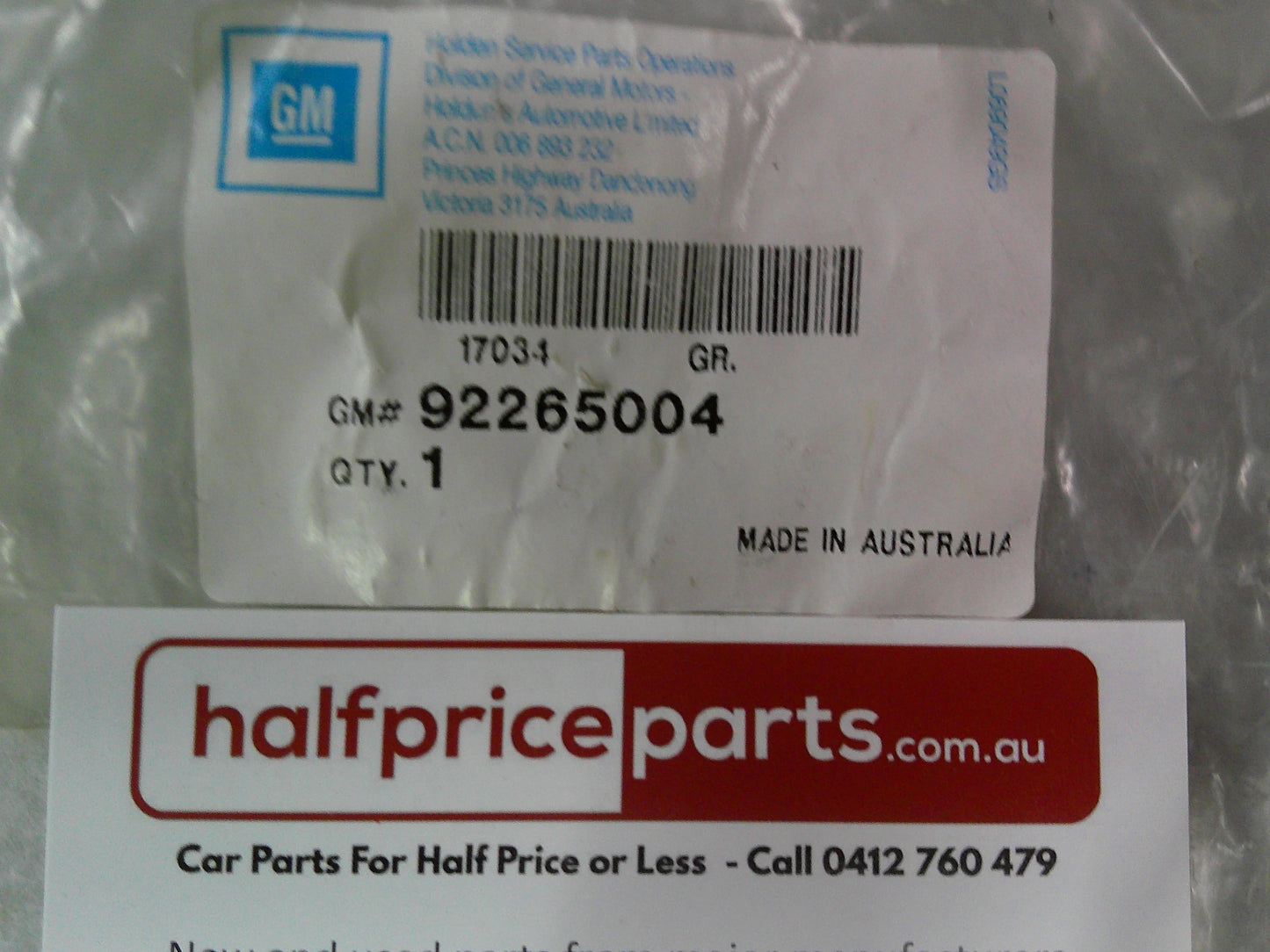 Holden WN Caprice/VF SS Commodore Genuine Upper Radiator Bracket New Part