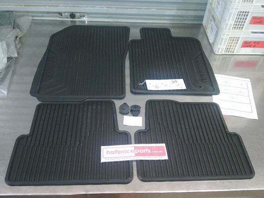 Holden TM Barina Genuine Set Of 4 All Weather Rubber Mat Set Front And Rear New Part