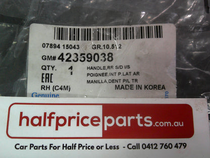 Holden Barina Spark Genuine Right Hand Front Inner Door Handle New Part