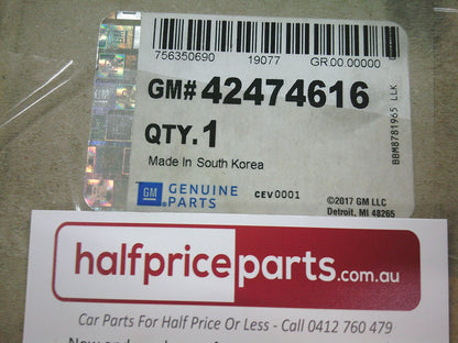 Holden Trax Genuine Lefthand (Passenger) Rear Door Side Window Garnish - New Part