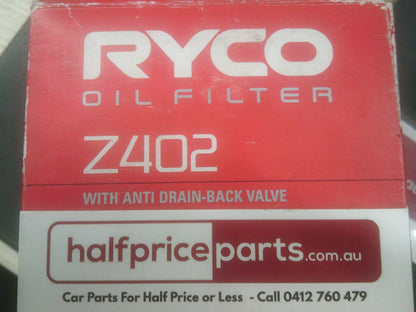 Ryco Oil Filter Suits Holden Jackaroo/Rodeo/Isuzu Wizard New Part