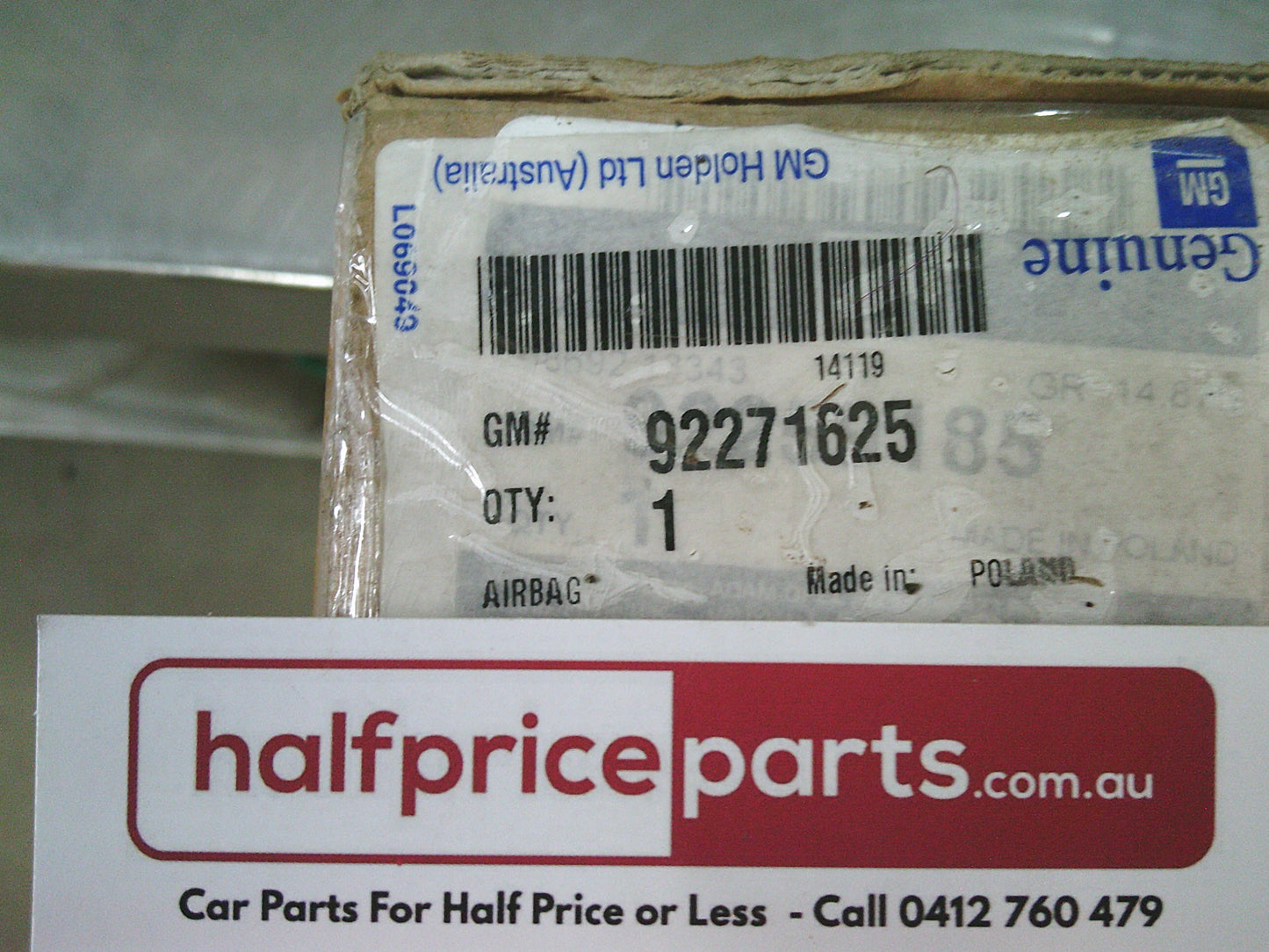 Holden VF Calais/Evoke Commodore Wagon Genuine Left Hand Curtain Airbag (Passenger) New Part
