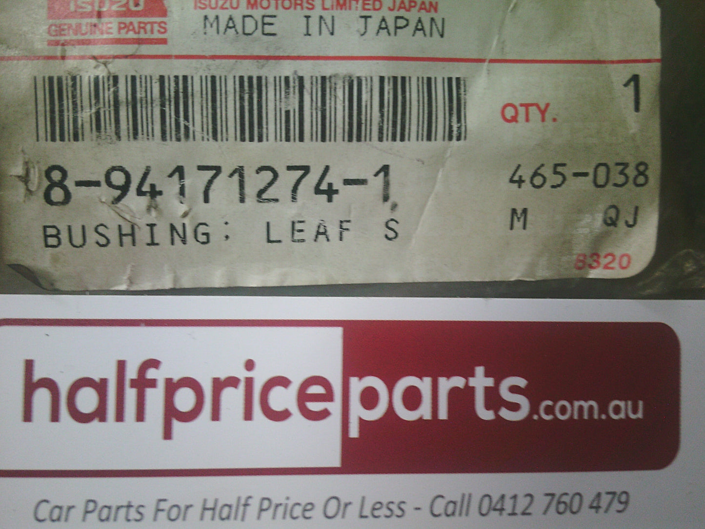 Holden Jackaroo/Isuzu Genuine Rear Leaf Spring Bush - New Part