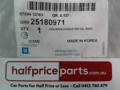Holden Spark Genuine Rear Engine Crankshaft Oil Seal And Housing New Part