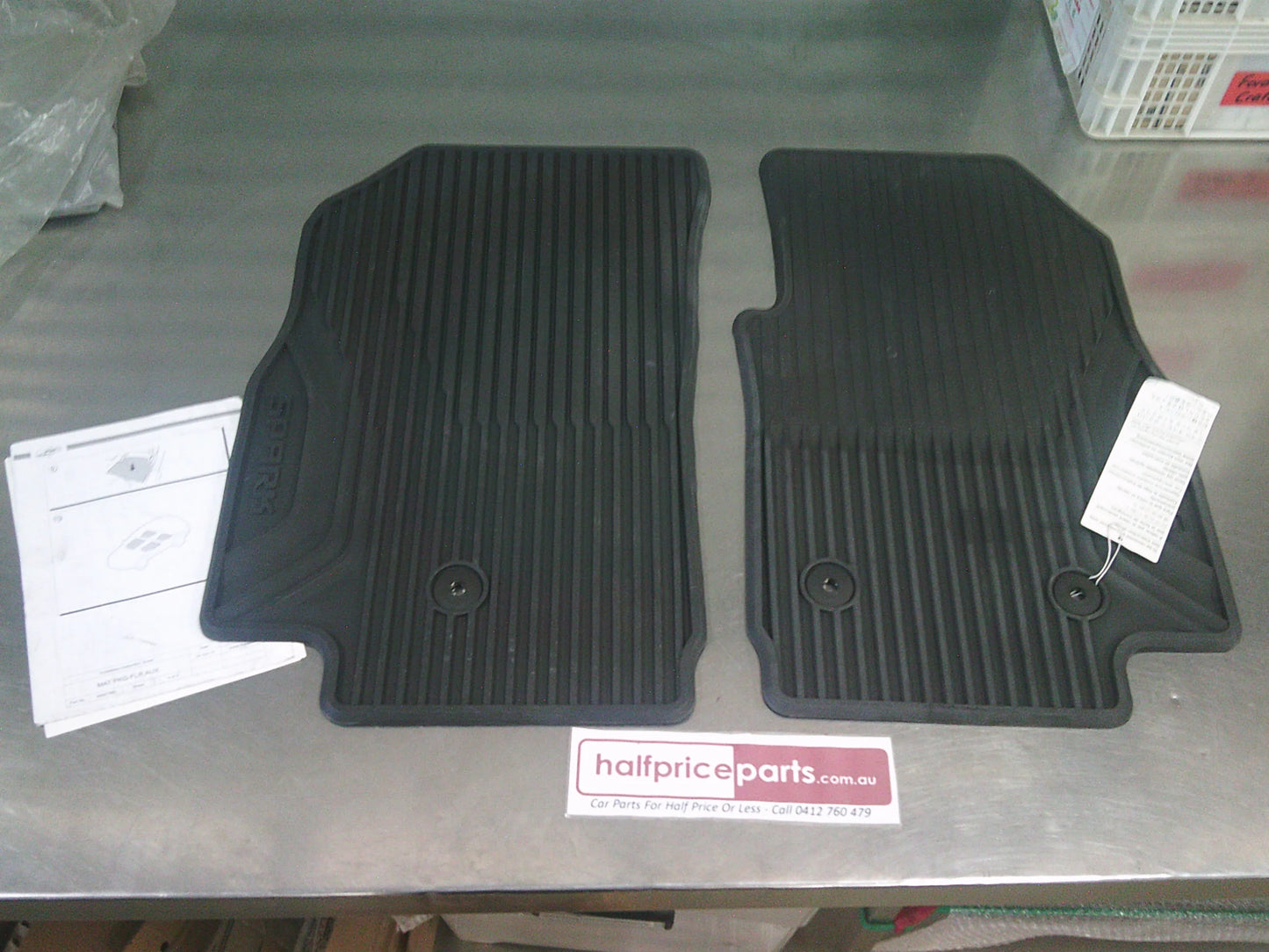 Holden MP Barina Spark Genuine Front Set All Weather Rubber Mat Set (Fronts ONLY) New Part