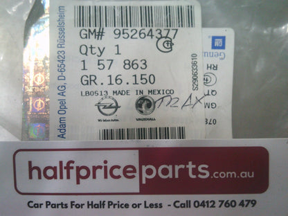 Holden TJ Trax Genuine Right Hand Front Door Weatherstrip Seal New Part