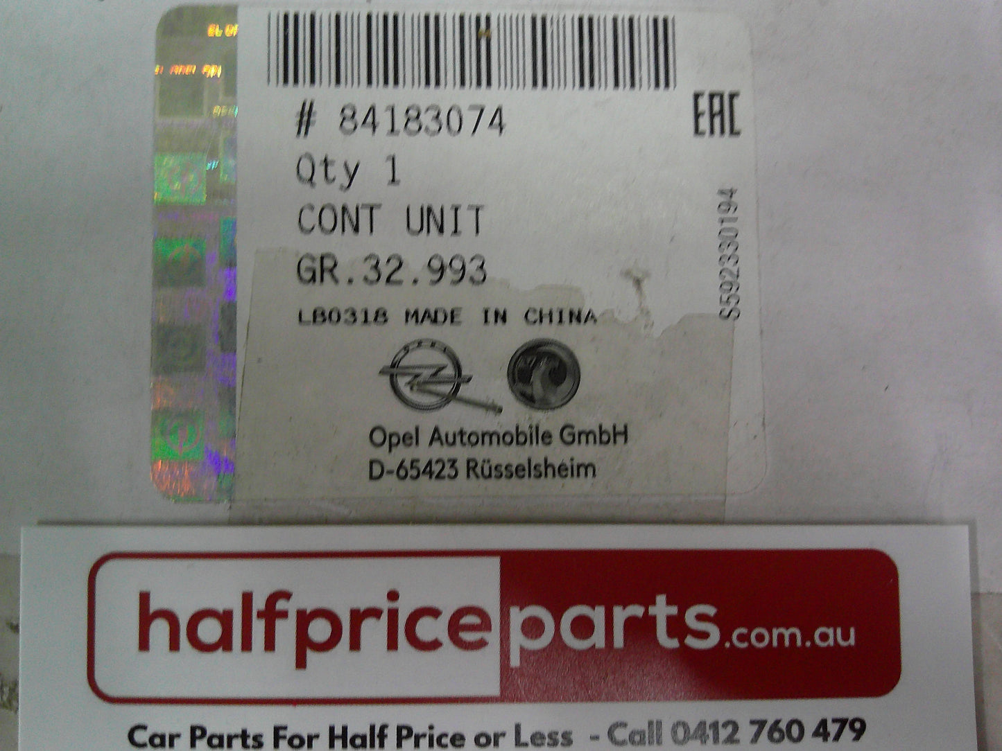 Holden BK Astra Genuine Blind Spot Alert Control Module New Part