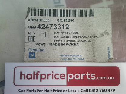 Holden MP Barina Spark Genuine Front Set All Weather Rubber Mat Set (Fronts ONLY) New Part