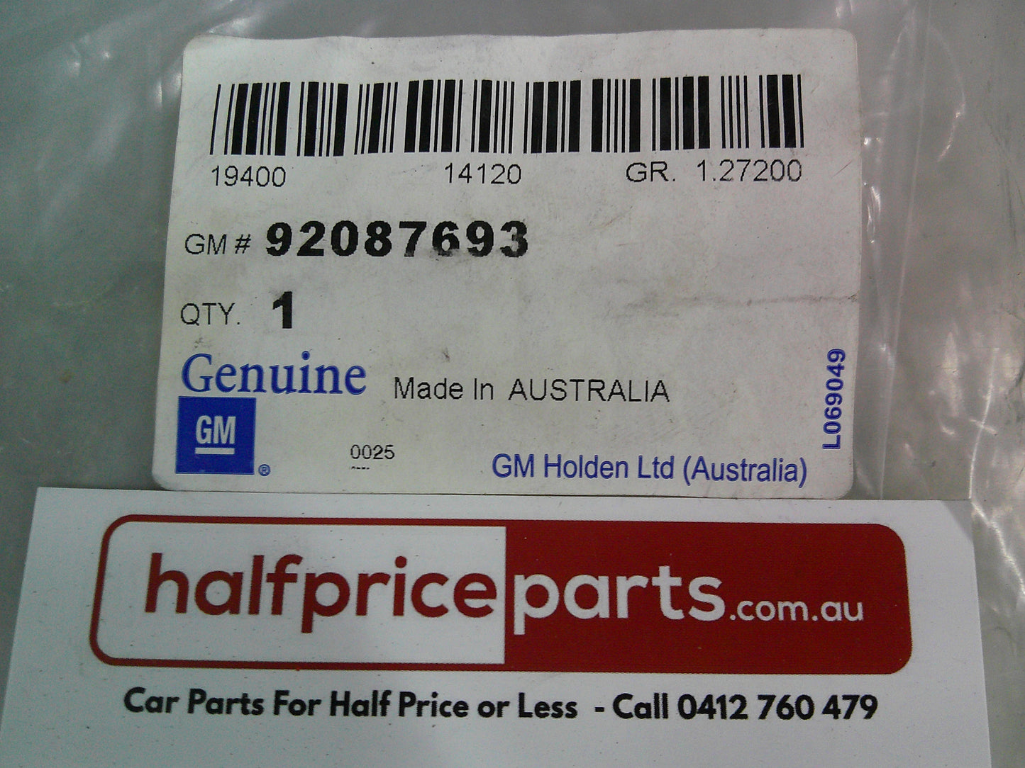 Holden VY Commodore Genuine 3.8L V6 Left Hand Front Radiator Trim Cover New Part