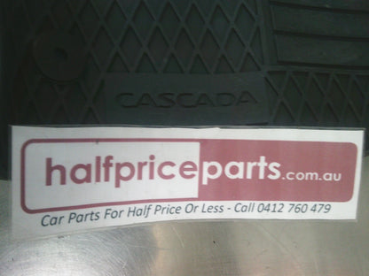 Holden CJ Cascada Genuine Front And Rear All Weather Rubber Floor Mat Set (Front And Rear) New Part