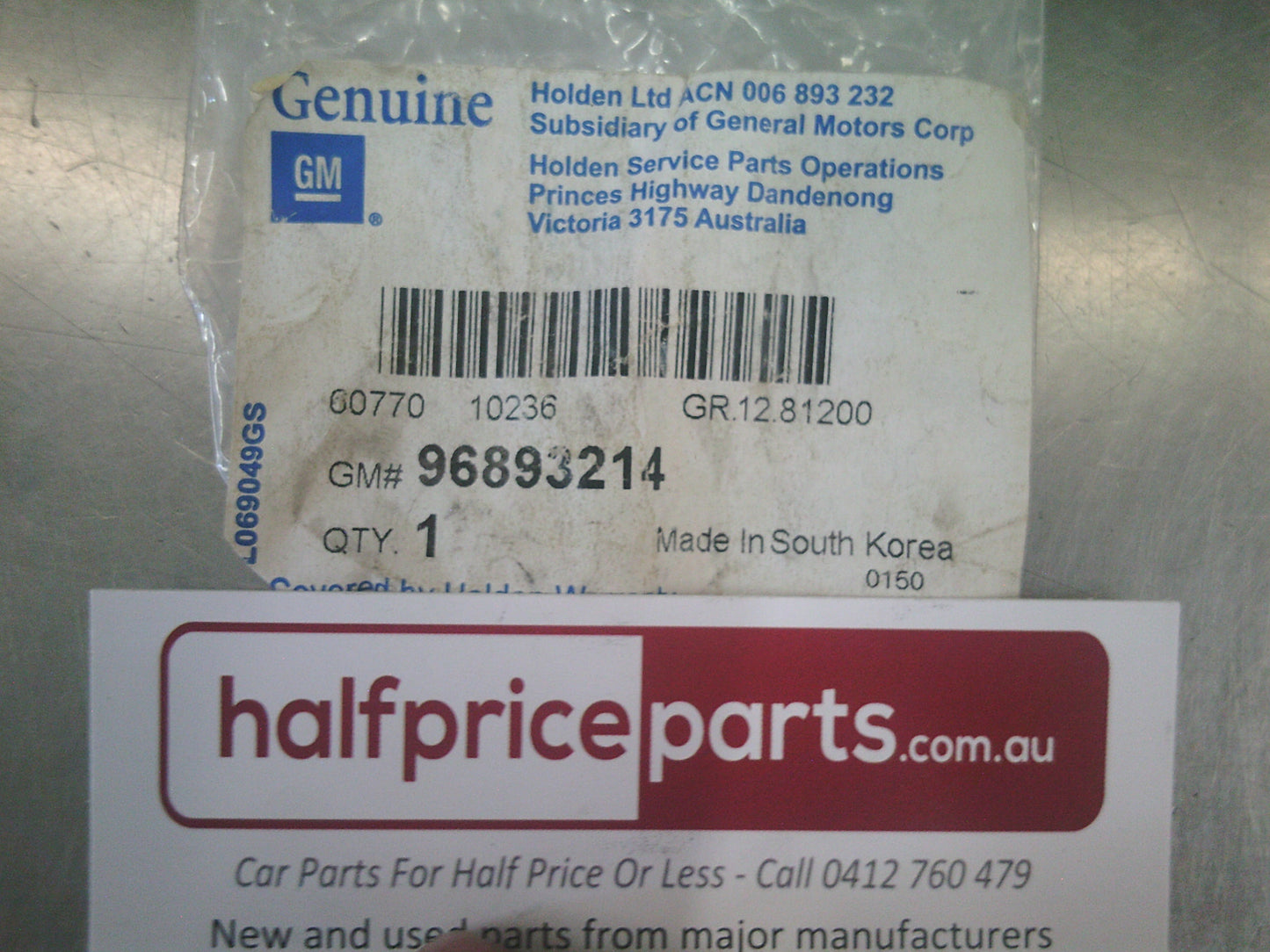 Holden Barina Spark Genuine Moulding Clip - New Part