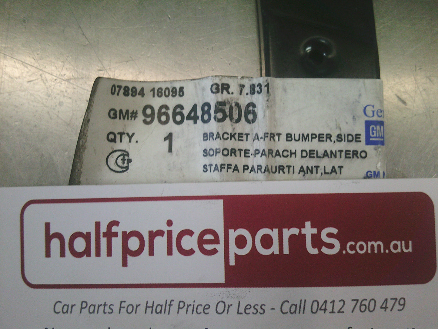 Holden TK Barina Genuine Right Hand Front Bumper Bracket - New Part