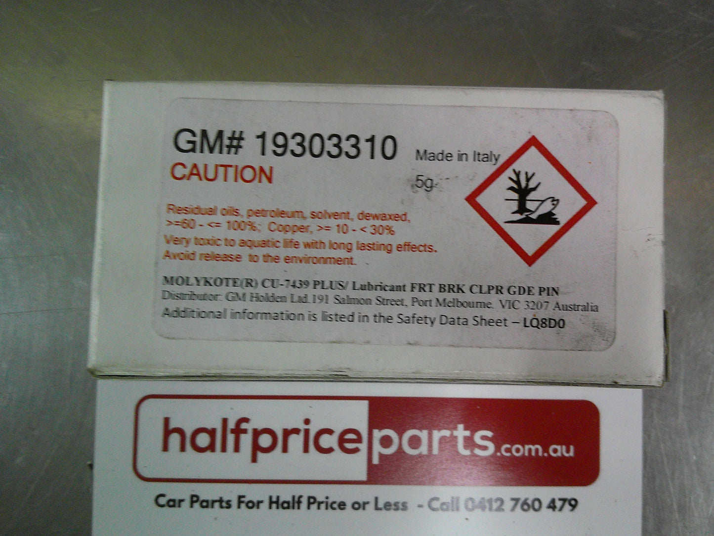 Holden Genuine Multipurpose Front Brake Caliper Lubricant New Part.