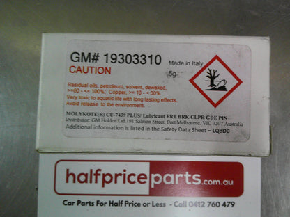 Holden Genuine Multipurpose Front Brake Caliper Lubricant New Part.