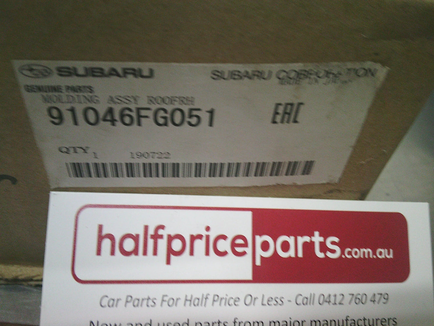 Subaru Impreza WRX Sedan Genuine Roof Molding Left And Right Sold As Pair New Part