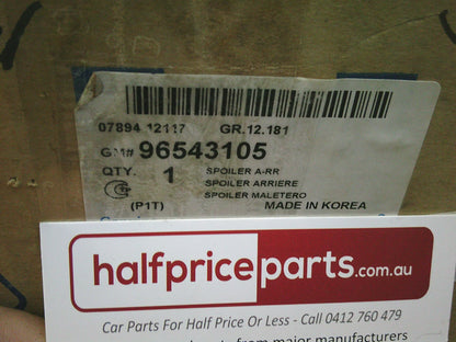 Holden TK Barina Genuine Rear Hatch Spoiler - New Part