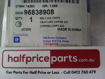 Holden Barina Spark Hatch Back Genuine A/C Compressor Belt New Part