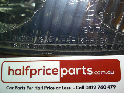 Daewoo Lanos Left Hand Front Headlight With Lower Moulding Reconditioned Used Part