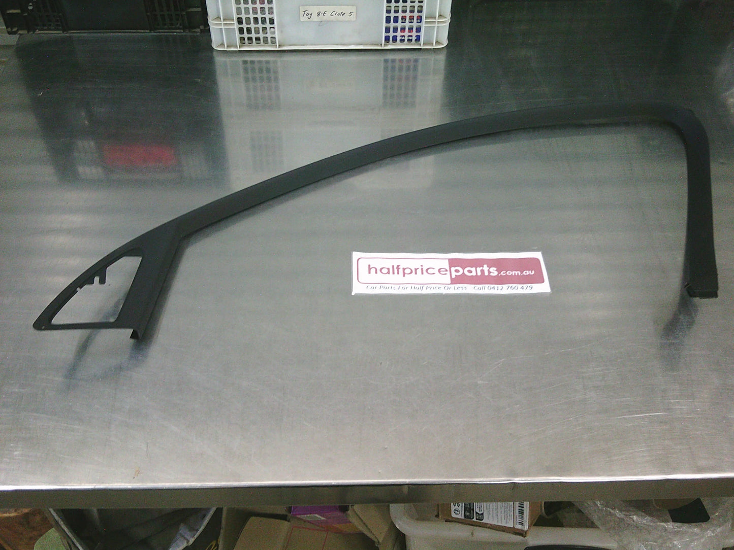 Holden VE Commodore Right Hand Front Upper Door Moulding Trim (Black) -  New Part