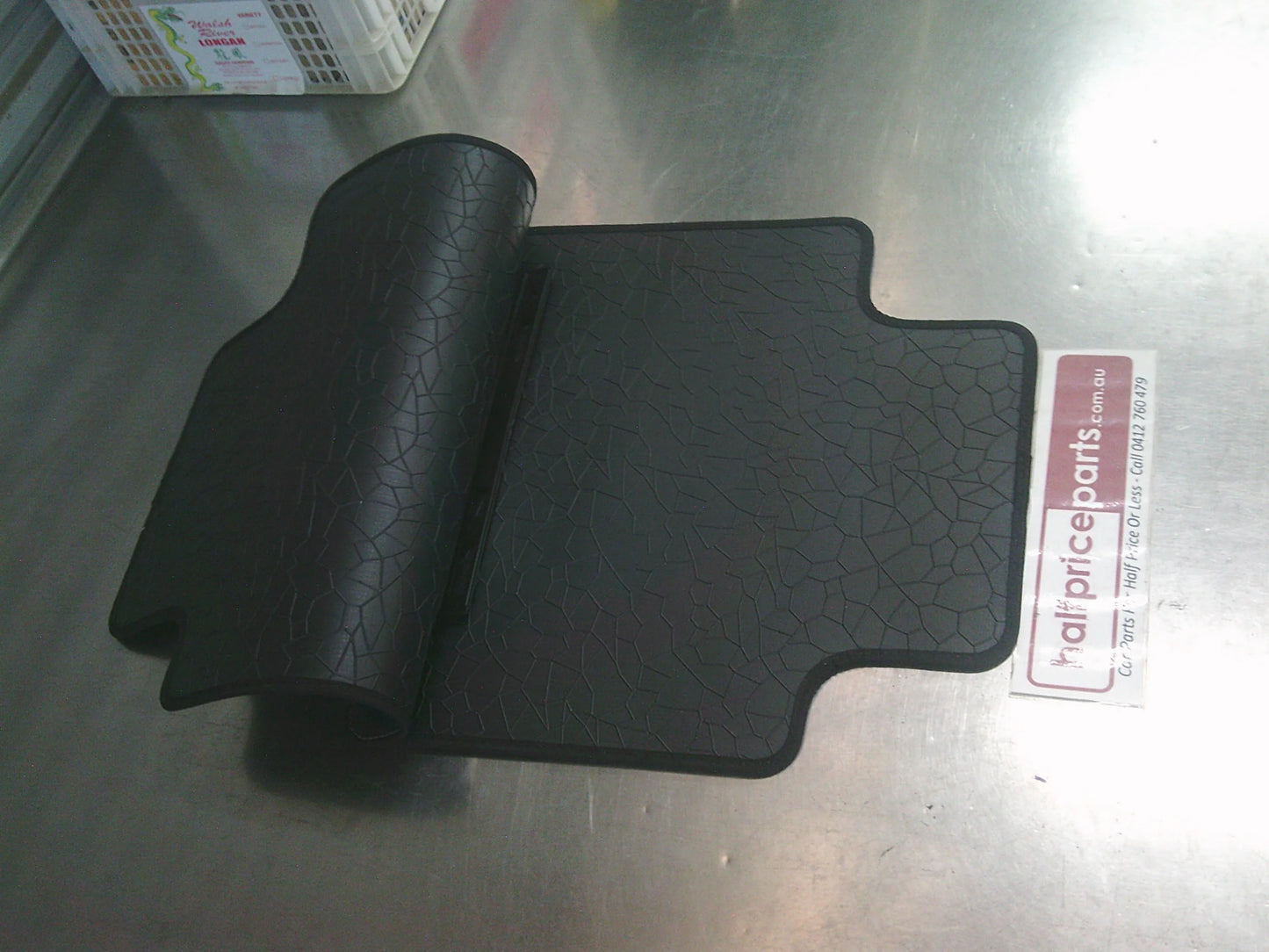Holden VF Commodore Black Edition Genuine Rear Carpet Mat Set White Stitching New Part