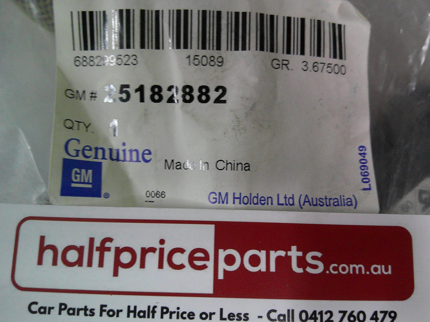 Holden JH Cruze Genuine Exhaust Pressure Sensor With Bracket New Part