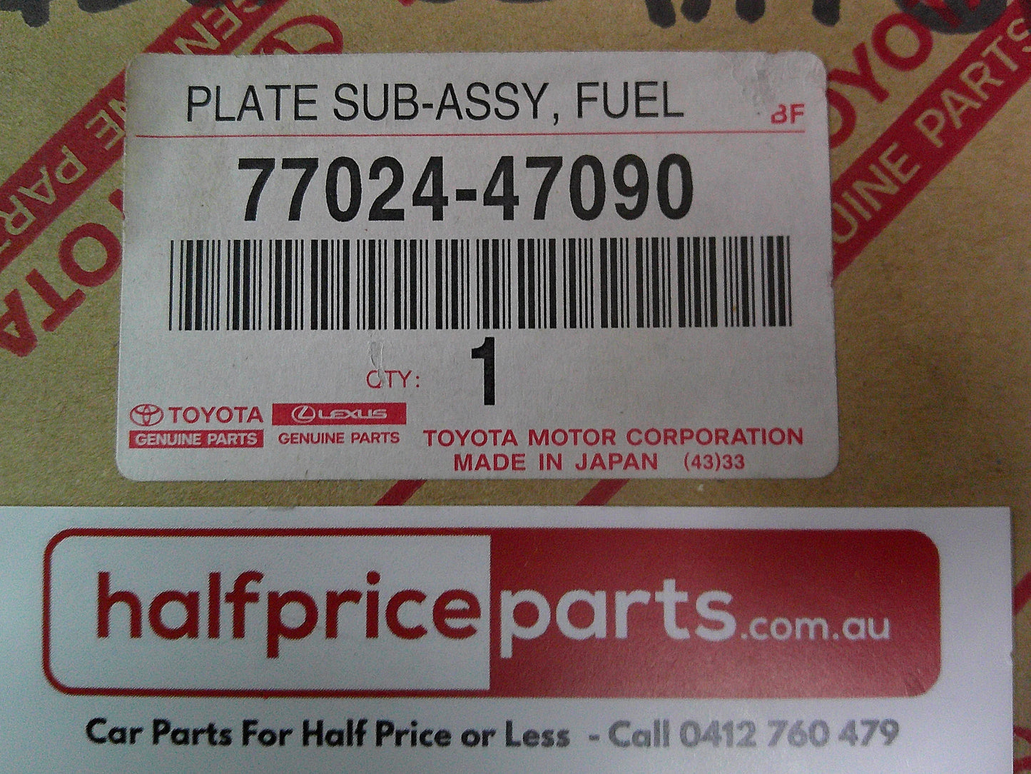 Toyota Prius Genuine Intank Fuel Filter Assembly New Part