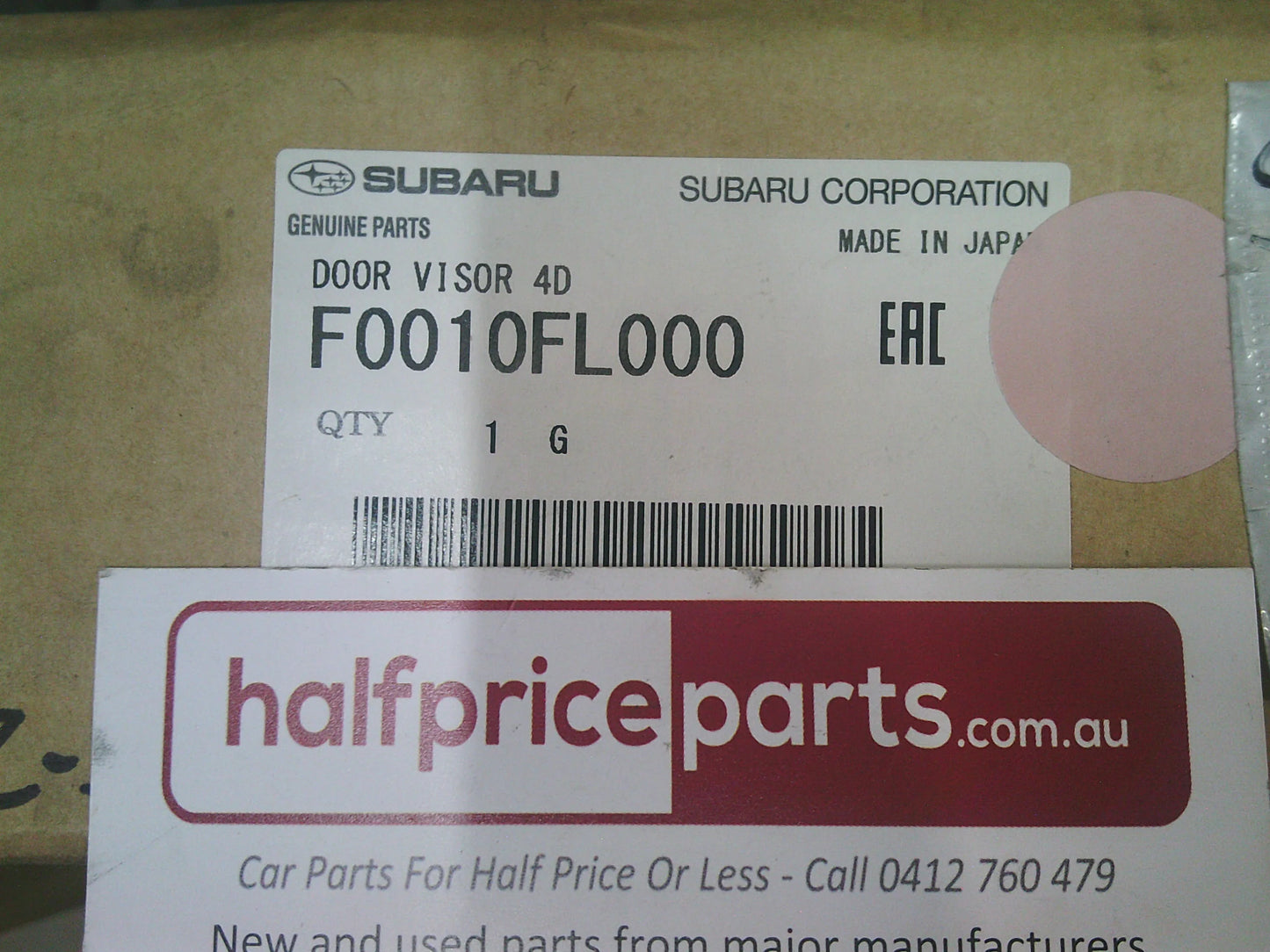Subaru Impreza Sedan Genuine Set Of 4 Slim Line Weather Shields Kit New Part