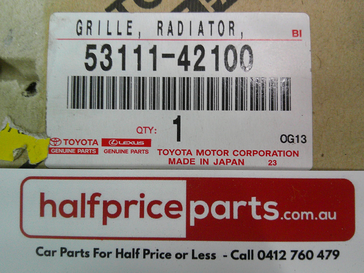 Toyota Rav4 Genuine Front Uppert Radiator Grille Black (No Decal) New Part