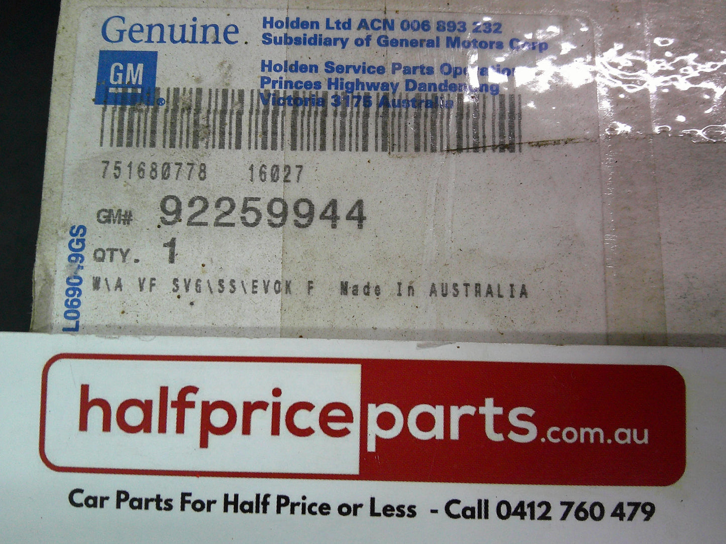 Holden VF Commodore Genuine Front Door Wiring Harness New Part