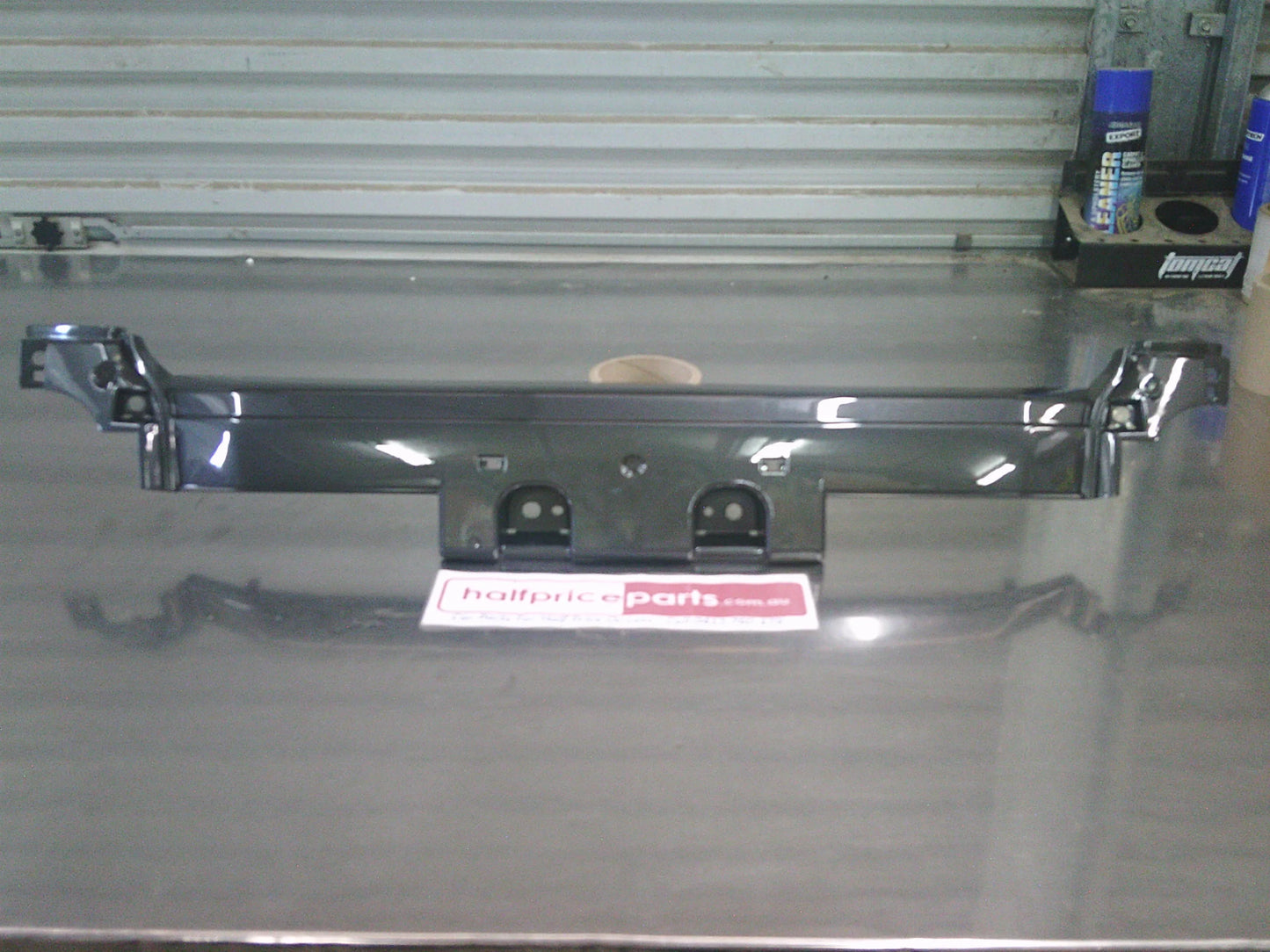 Mitsubishi Pajero Genuine Front License Plate Support Bar Trim (Factory Grey) New Part