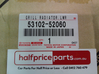Toyota Yaris Genuine Front Lower Radiator Grille Sub Assembly (Black) New Part