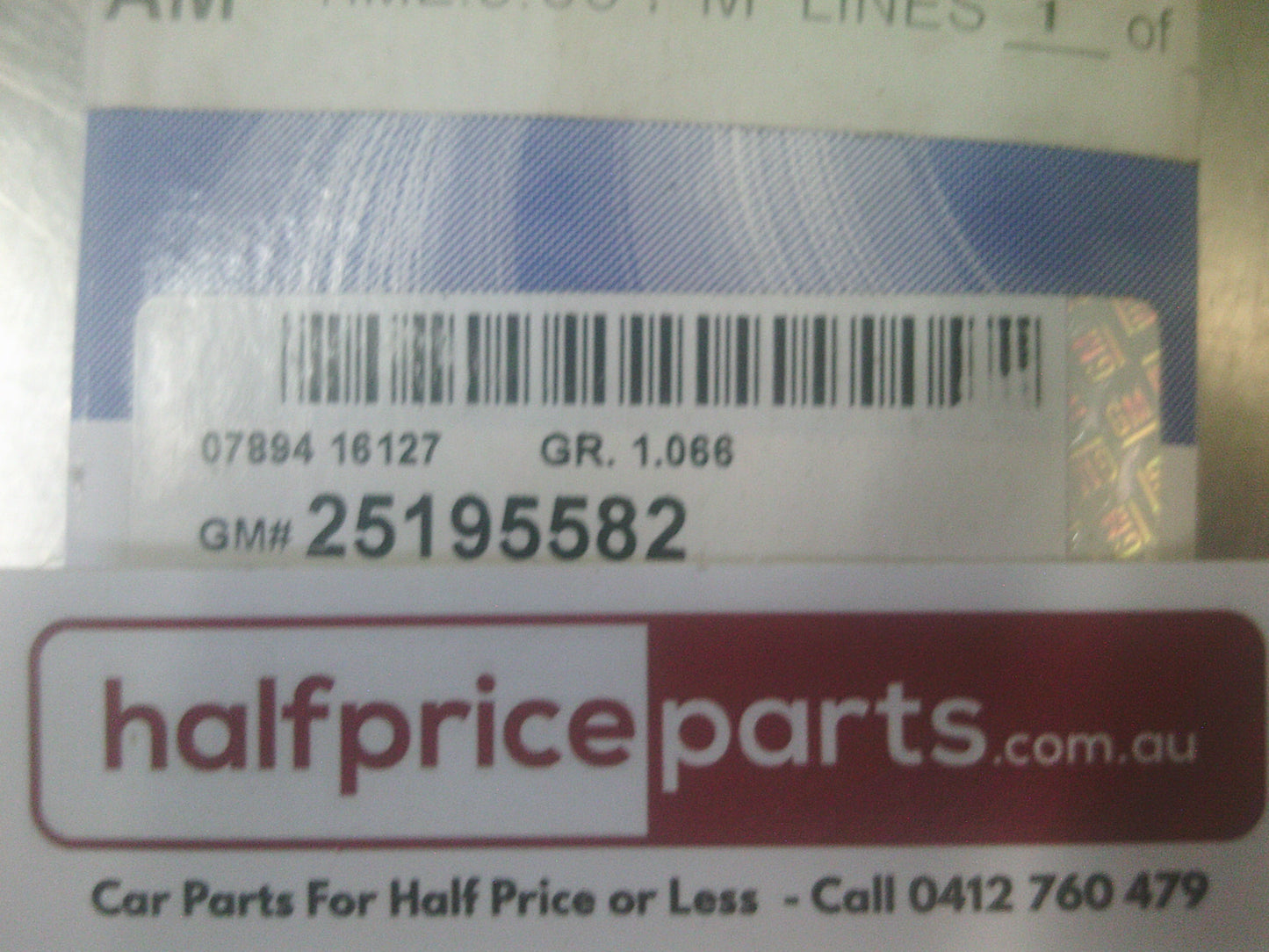 Holden TK Barina Genuine Power Steering Belt New Part