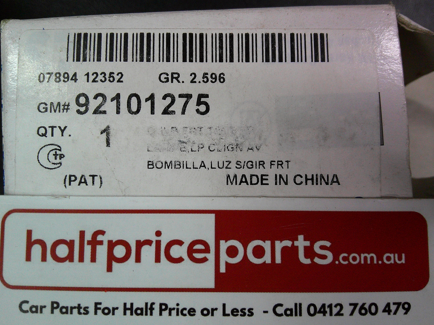 Holden TM Barina Genuine Indicator Bulb New Part
