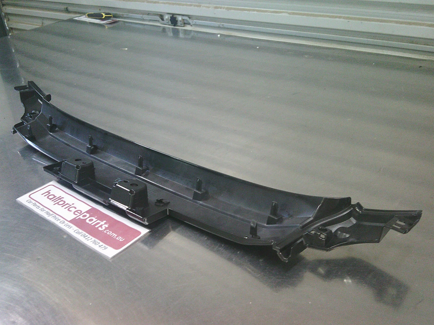 Mitsubishi Pajero Genuine Front License Plate Support Bar Trim (Factory Grey) New Part