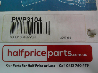 Protex Water Pump (No Gasket) Suits Lexus LS/LX/SC New Part