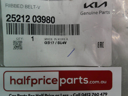 Kia Picanto/Rio/Stonic Genuine Serpentine Belt (Ribbed V-Belt) New Part