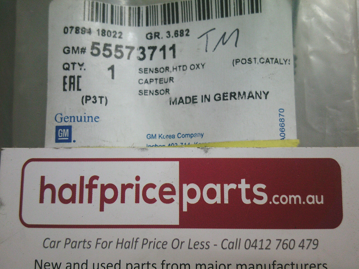 Holden TM Barina Genuine Oxygen Sensor - New Part