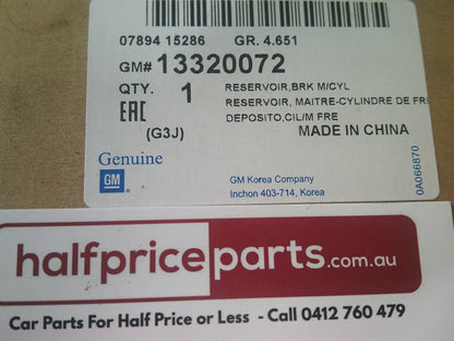 Holden JG Cruze Genuine Brake Master Cylinder Bottle Reservoir Tank And Sensor New Part
