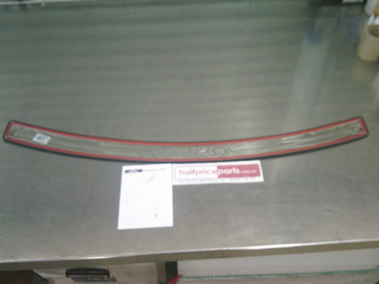 Isuzu MU-X Genuine Rear Load Area Bumper Scuff Plate (Chrome/Satin) New Part
