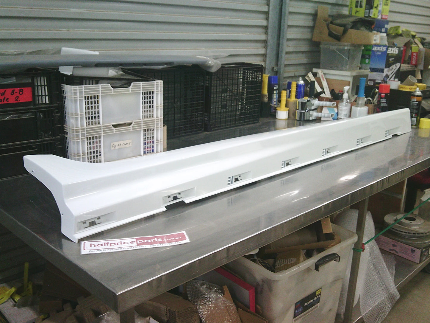 Holden VE SS Commodore Genuine Right Hand Side Rocker Moulding (Painted Factory Heron White) New Part