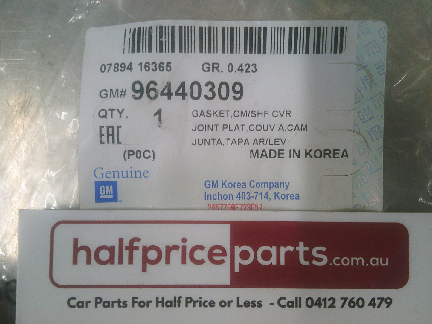 Holden CG Captiva 2.0 Ltr Diesel Genuine Valve Cover Gasket New Part